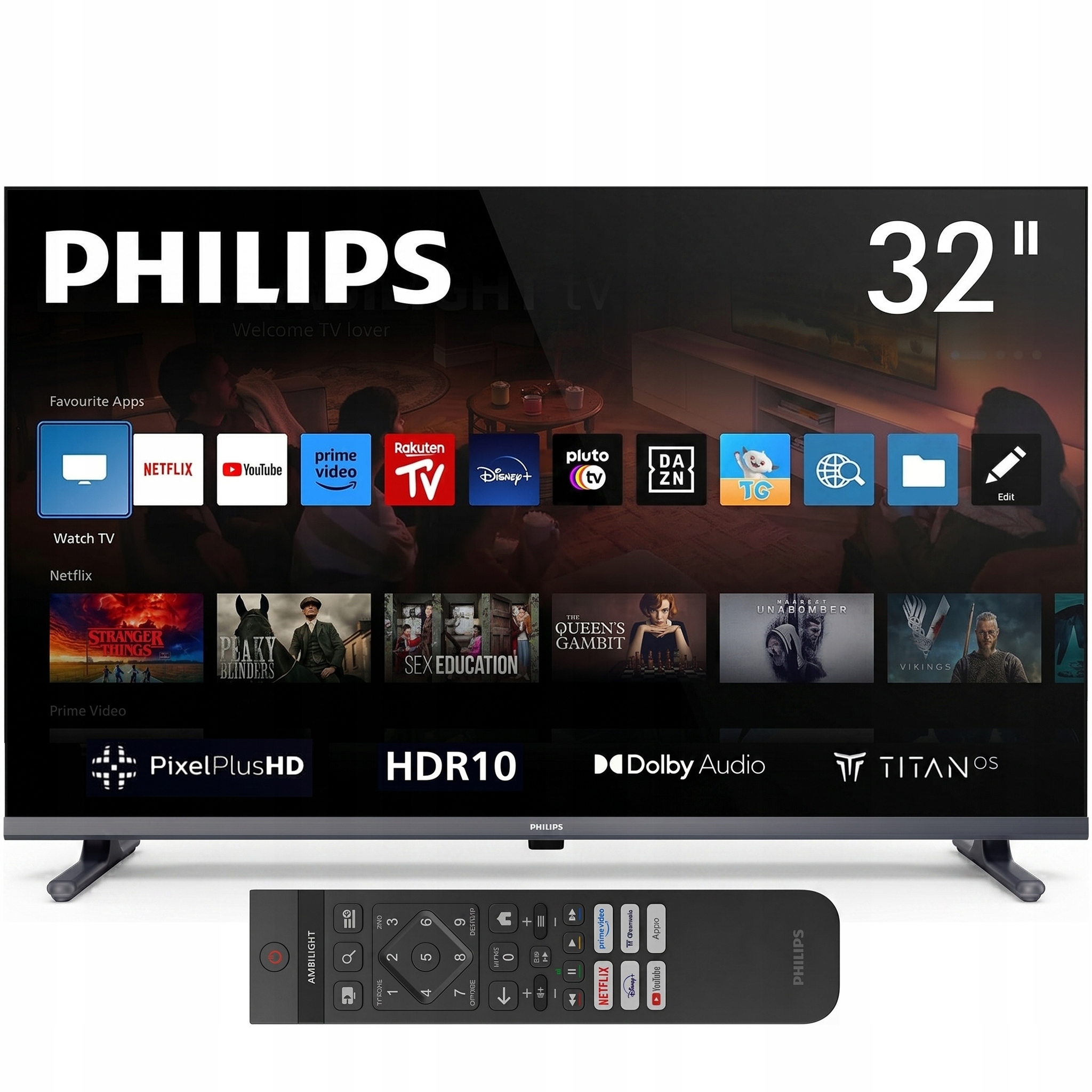 Televízor 32 palcov Smart Tv WiFi Full Hd HDR-10 Dolby Audio Titan Os Philips