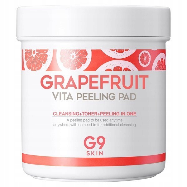G9SKIN Grapefruit Vita Peeling Pad Peelingové Vločky Na Obličej 100 Kusů