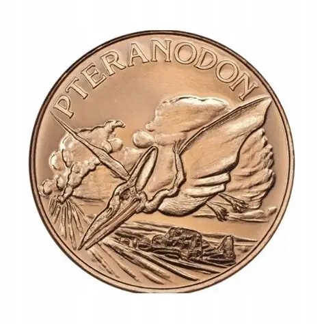 1 uncja miedzi Pteranodon próba 999 w Kapslu