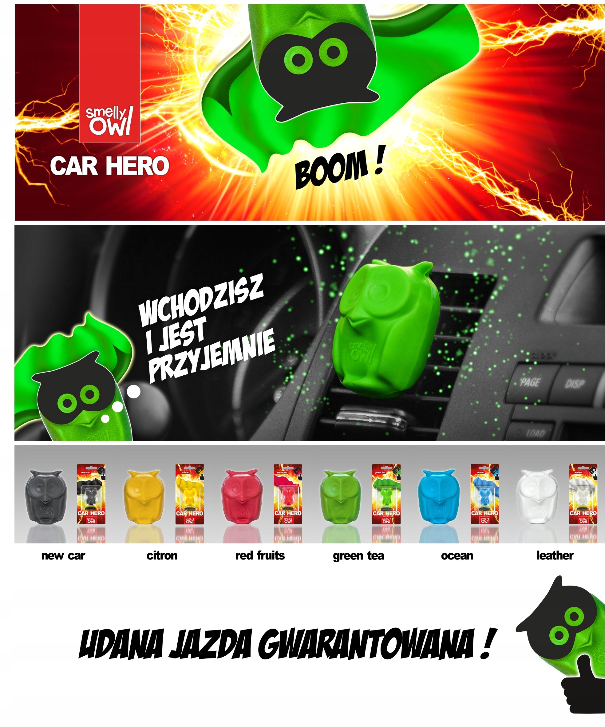 ZAPACH SMELLY OWL GREEN TEA - ZAPACHOWA RDS