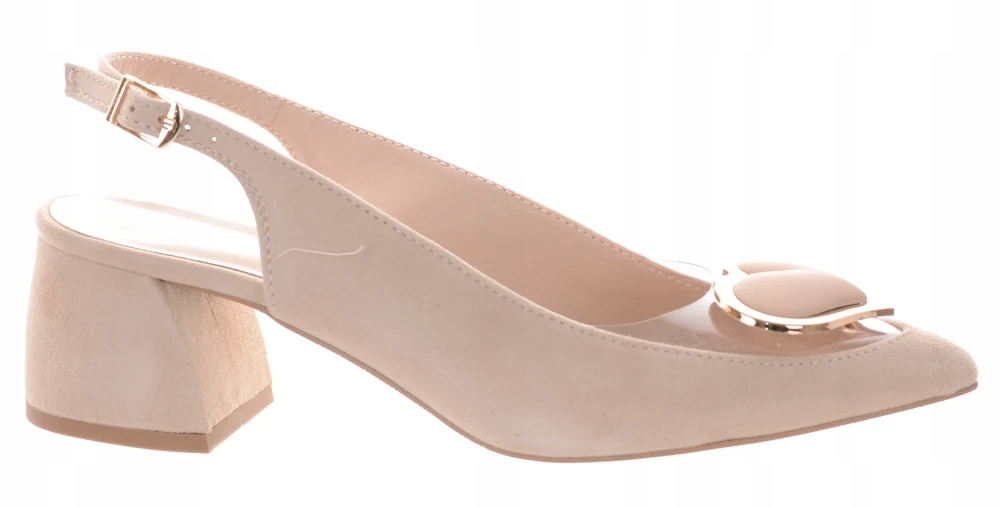 Ulmani béžové dámské kožené lodičky bez podpatku 40