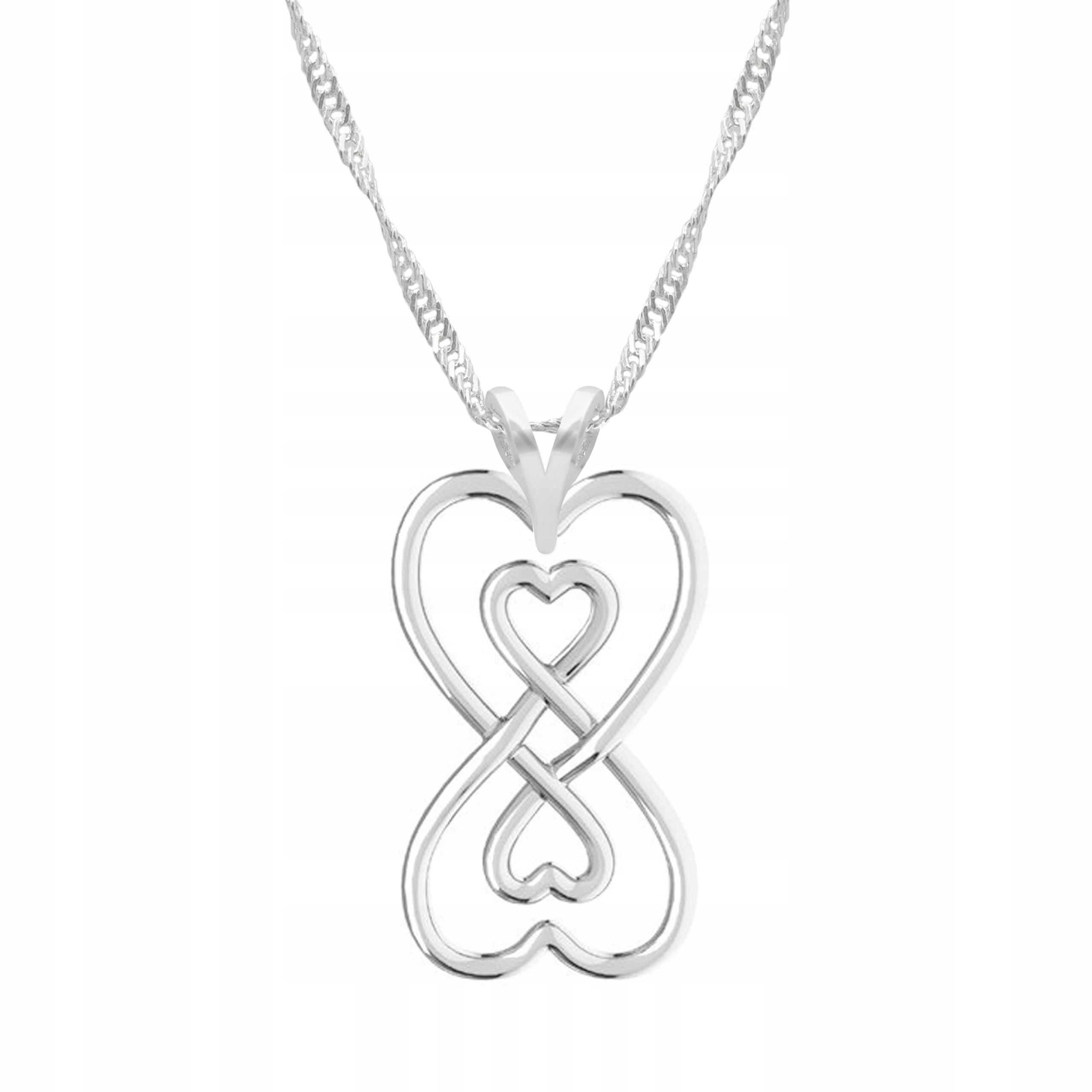 Stříbrný náhrdelník Osmička s nekonečnem Znamení nekonečna Stříbro 925