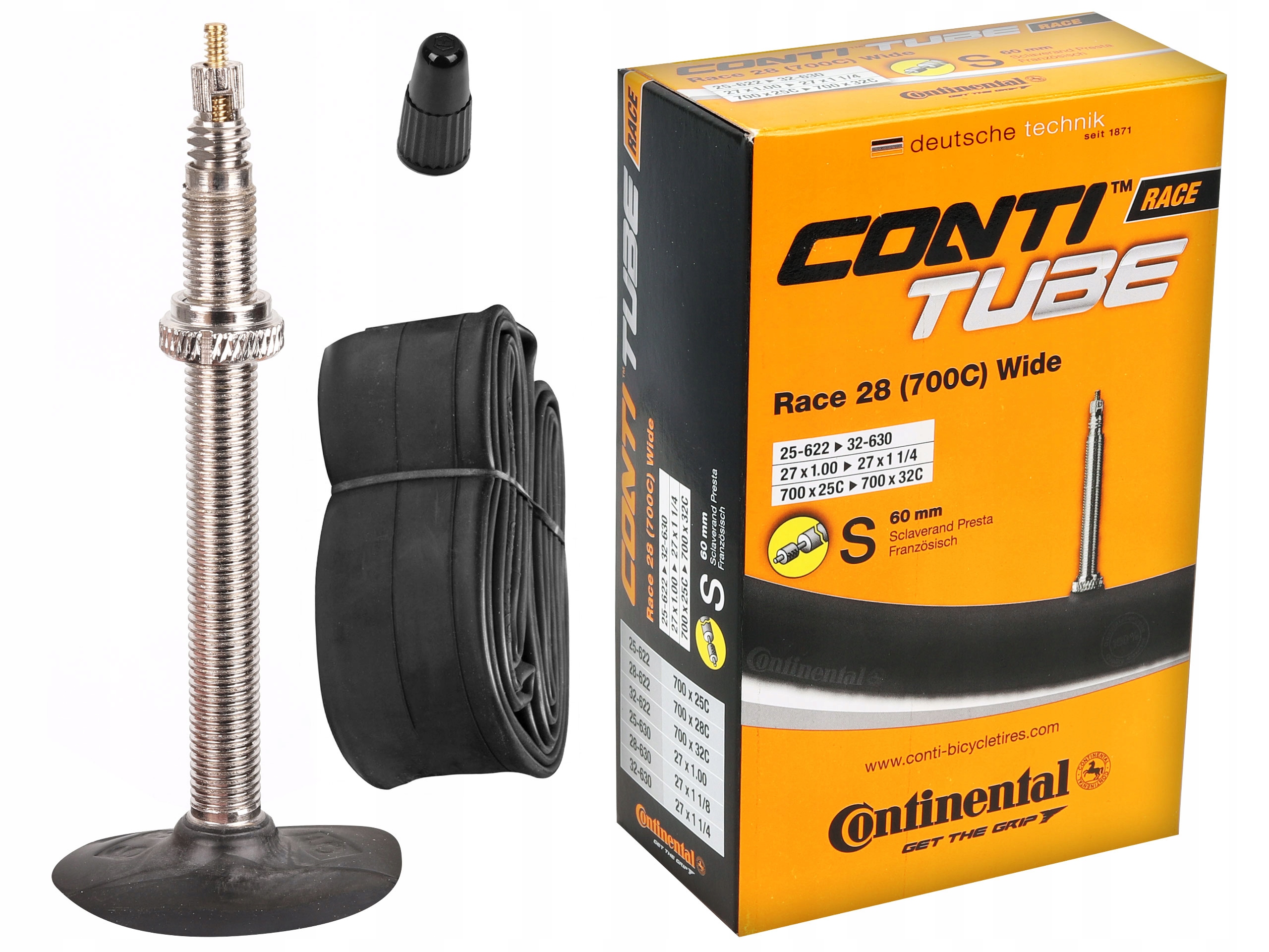

Dętka Continental Race 28'' 700x25/32C Presta 60mm