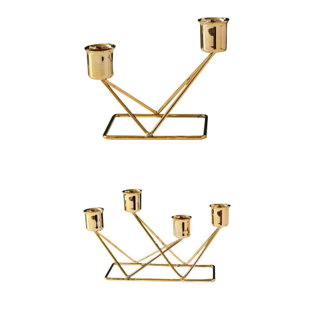 Geometryczny żelazny świecznik Nordic świecznik 2