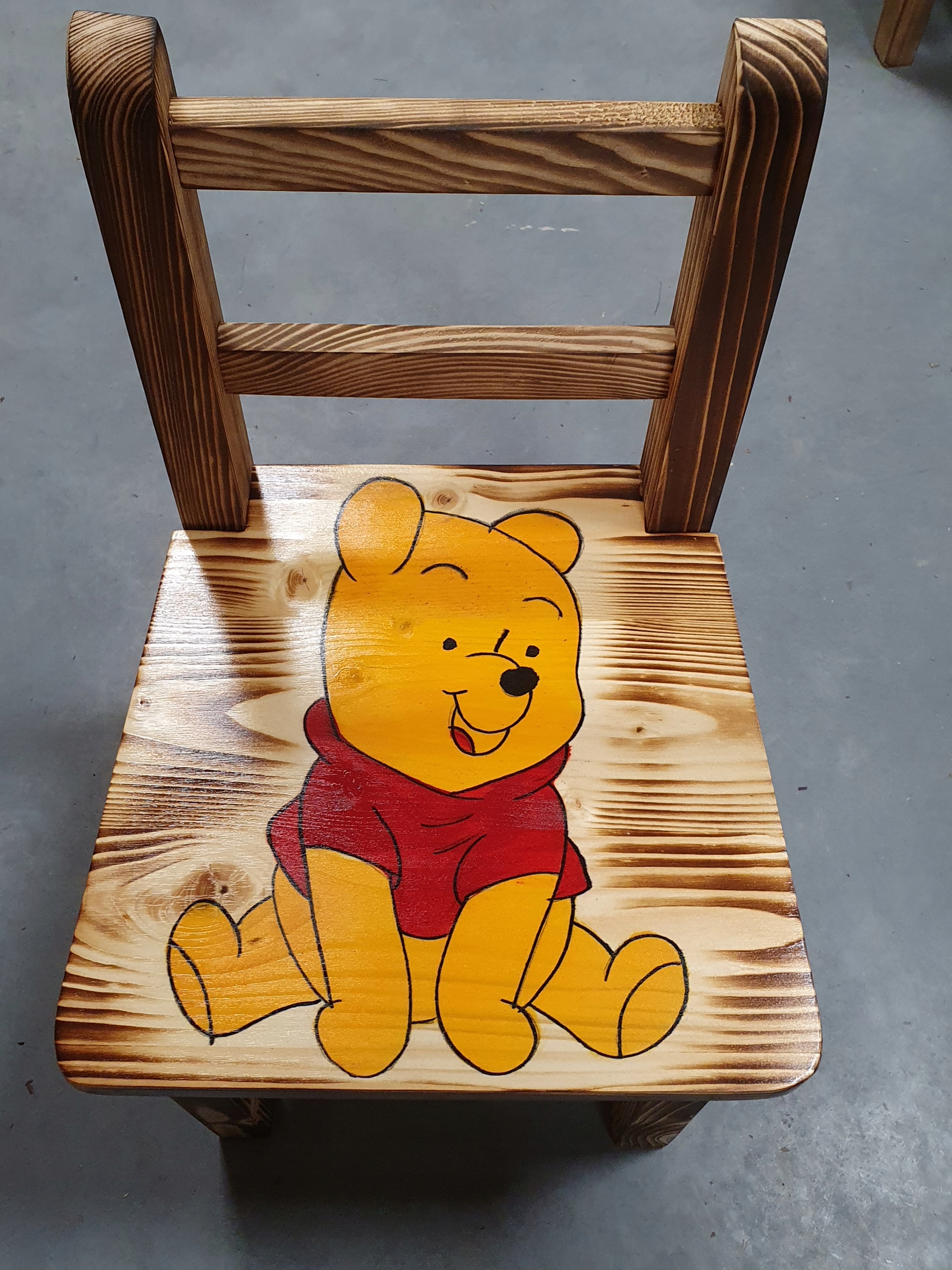 Drewniane krzesełko dziecięce -NOWOŚĆ Kolor sosna