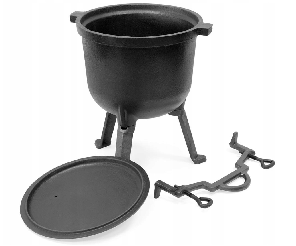 KOCIOŁEK ŻELIWNY PRZENOŚNE PALENISKO OGRODOWE 14KG 8 OSÓB Kod producenta Garnek myśliwski