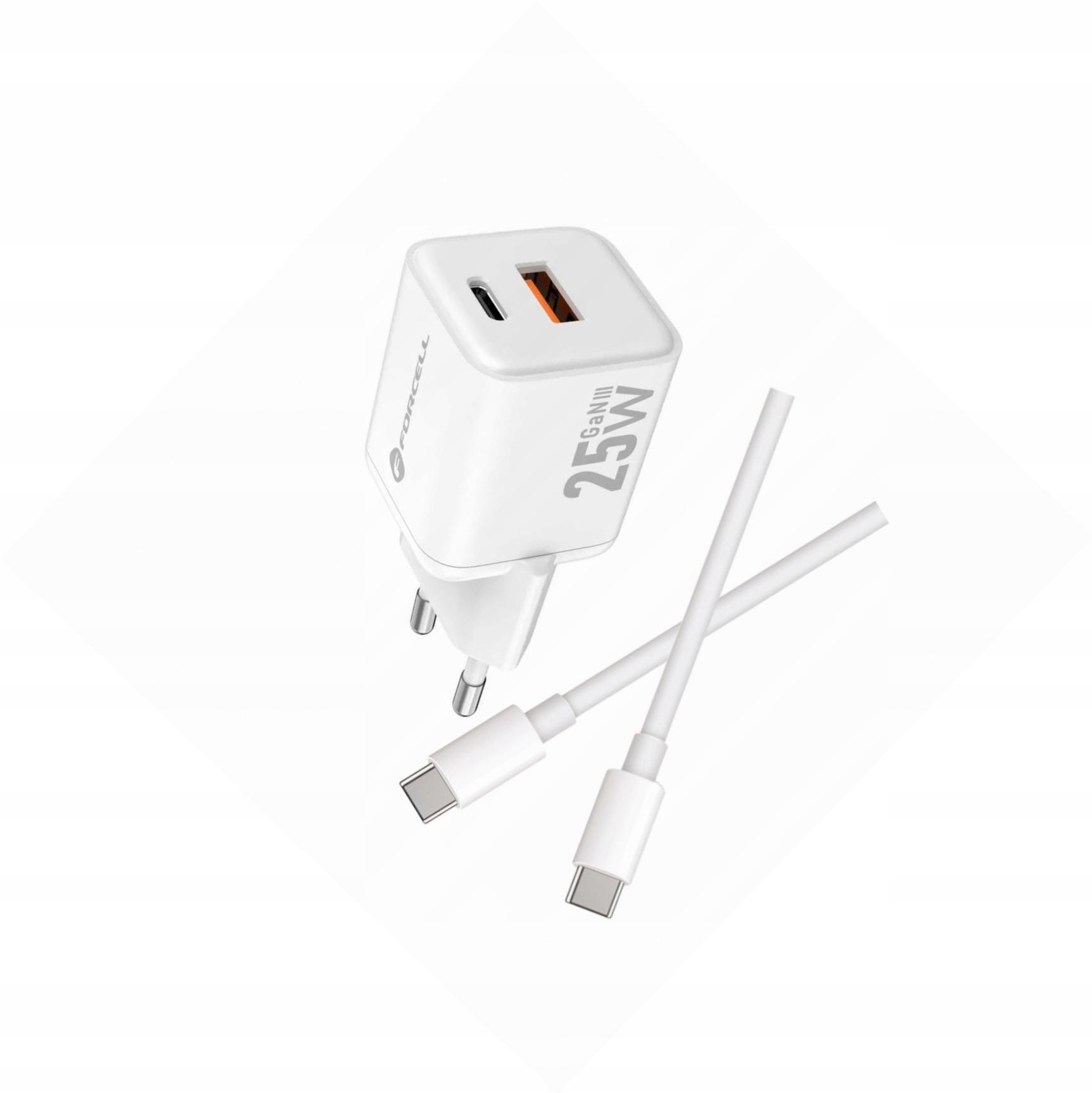Szybka ładowarka Gan 25W z długim kablem Usb-c do Xiaomi Redmi Note 13 5G