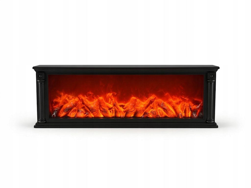 Kominek Led Efekt Płomienia Dekoracyjny Latarnia 78,5CM Usb Baterie