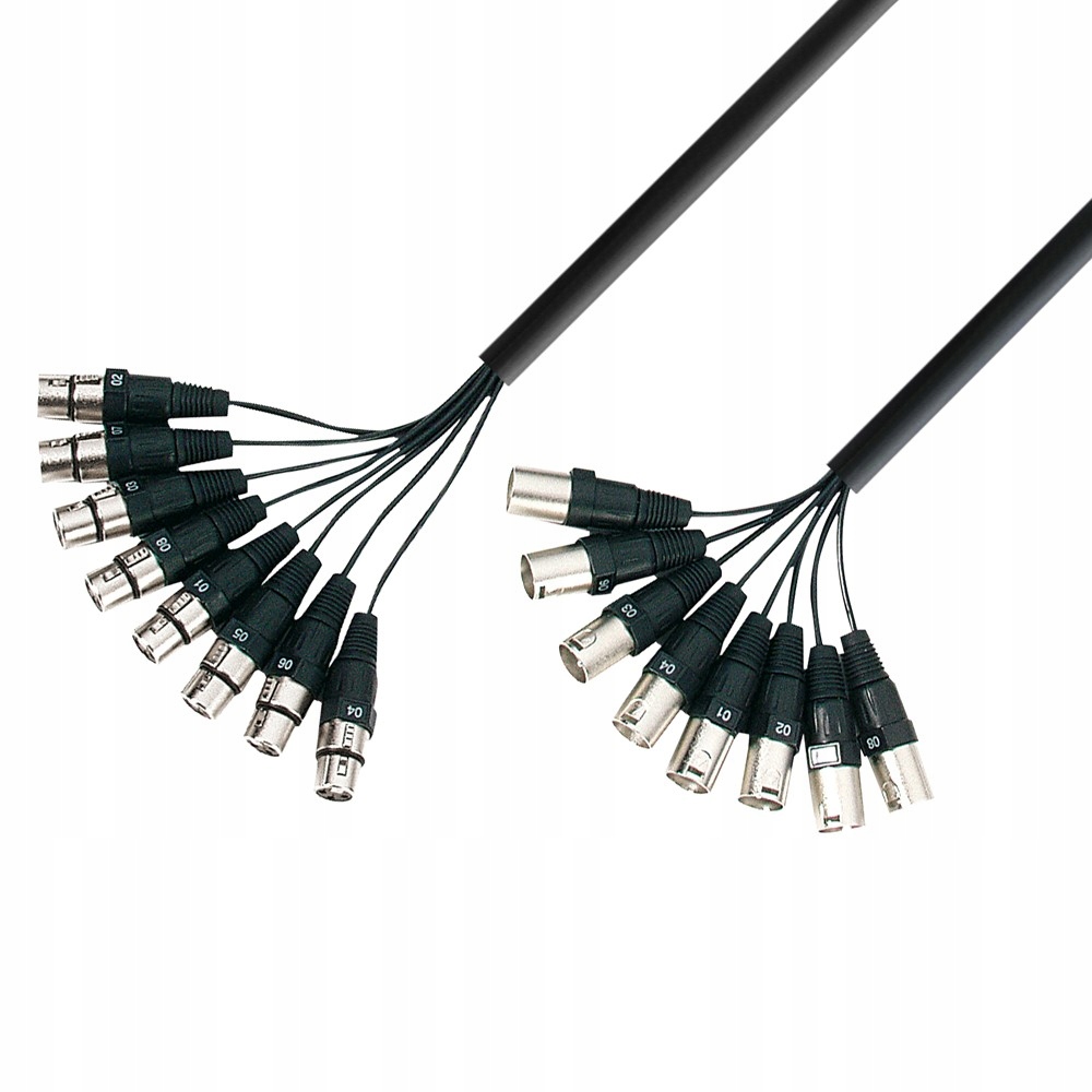 Adam Hall K3L8MF0300 Multikor 8xXLR 3M Multicore Kabel Xlr Wieloparowy
