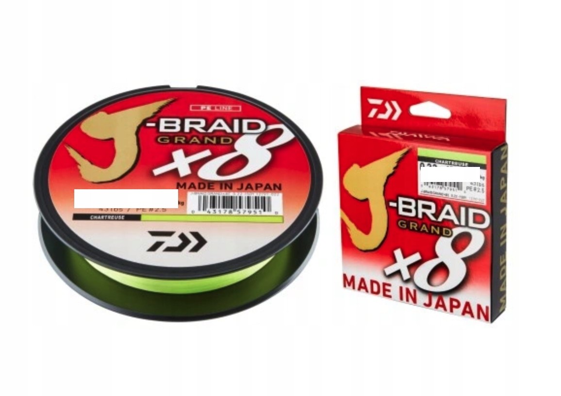 Plecionka Daiwa J-braid Grand X8 0,06MM 135M 5KG Fluo