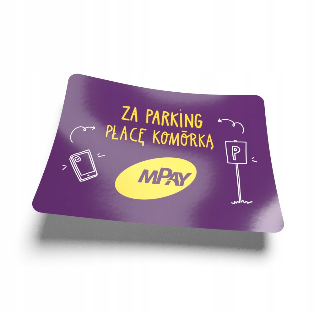

Naklejka parkingowa mPay na szybę 5 x 7 cm