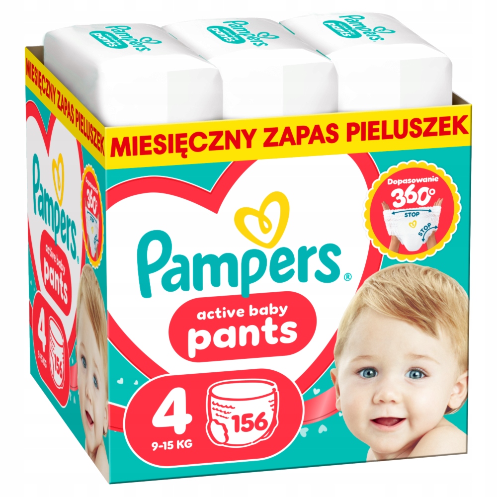 Pieluchomajtki Pampers Pants 4 (156 szt.)