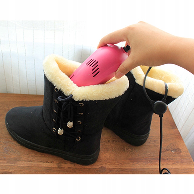 SUSZARKA BUTÓW OBUWIA OSUSZACZ RĘKAWIC ELEKTRYCZNA DOROŚLI Kolor dominujący odcienie niebieskiego