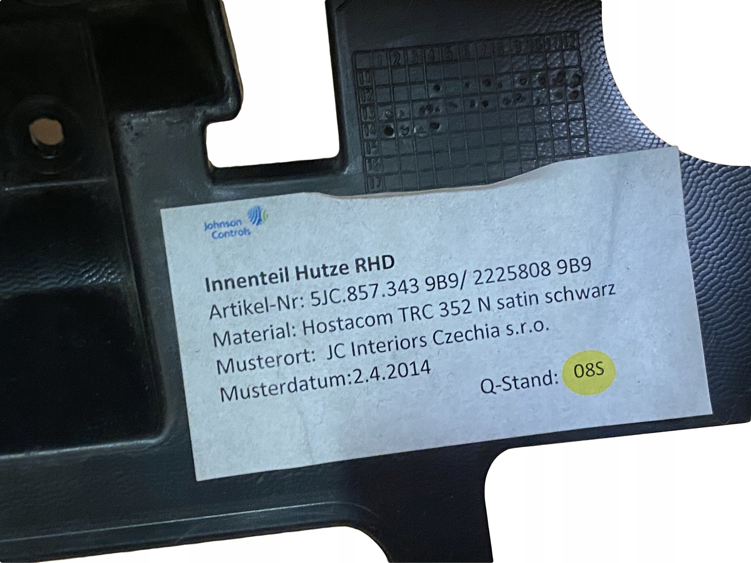 SEAT TOLEDO IV dashboard console ANGLIK 5JC857343