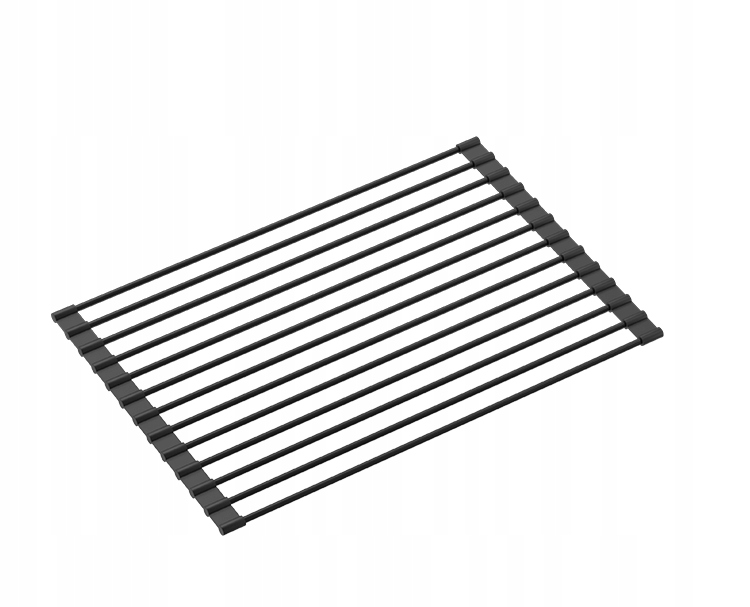 Quadron Qmata Elastický odkapávač na dřez 39x25 Pure Carbon