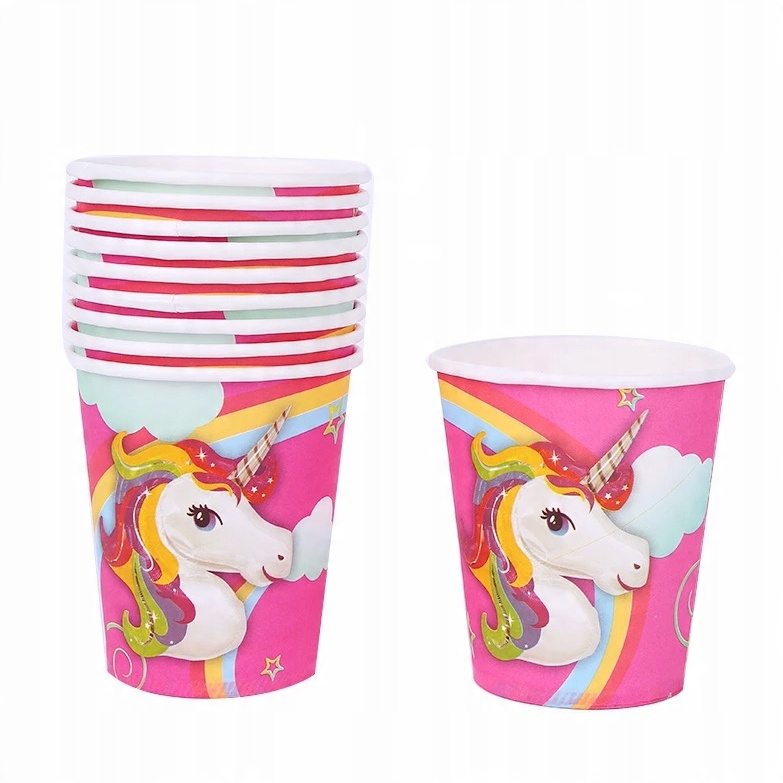

Kubeczki Jednorazowe Jednorożec Unicorn Kubki 10sz