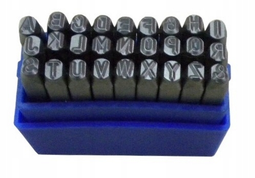 NUMERATOR ALFABET ZNACZNIKI NUMERATORY 4mm LITERY ROBOCZE