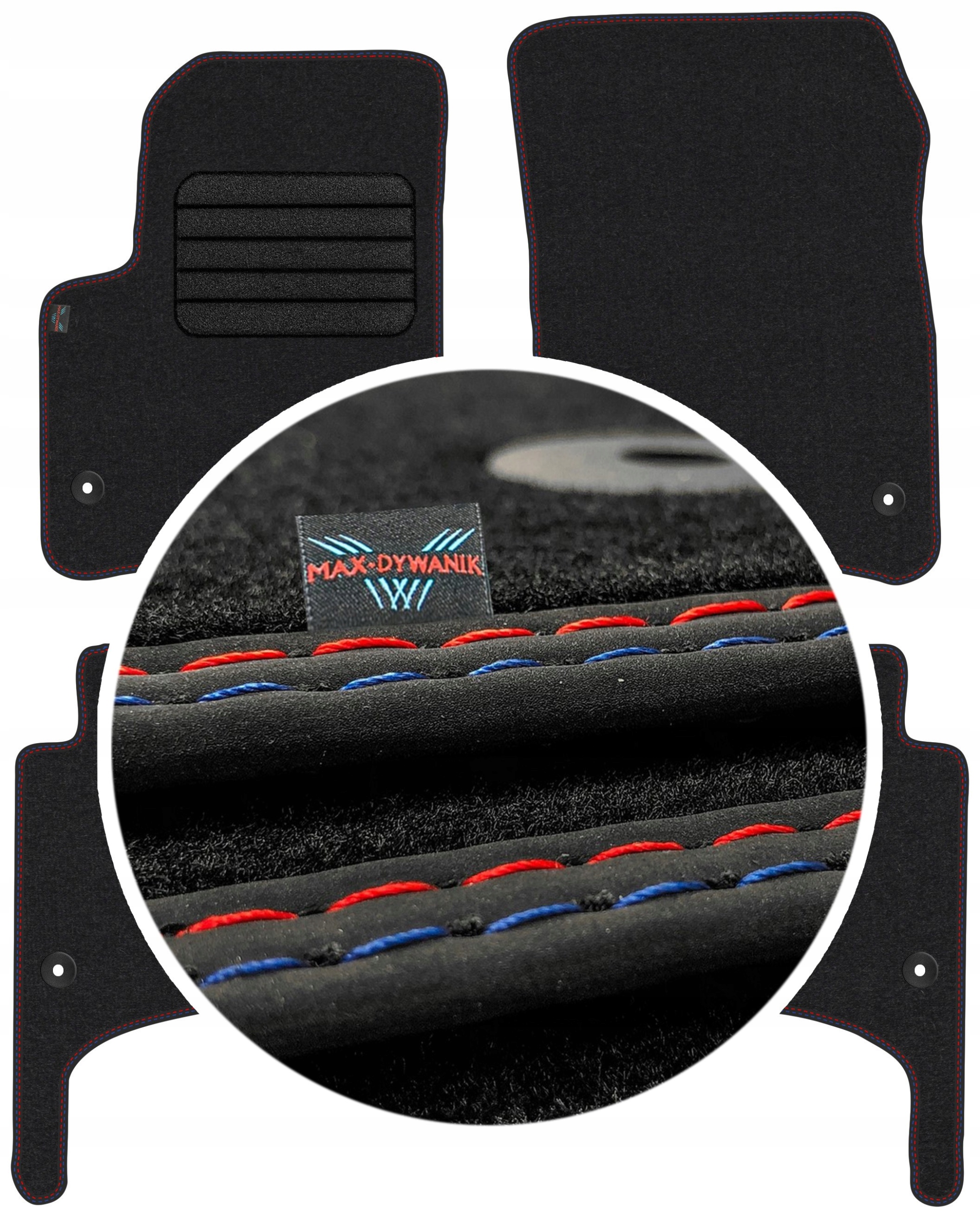Vw Touareg I 2002-2010 Velurové autokoberce Koberce do auta