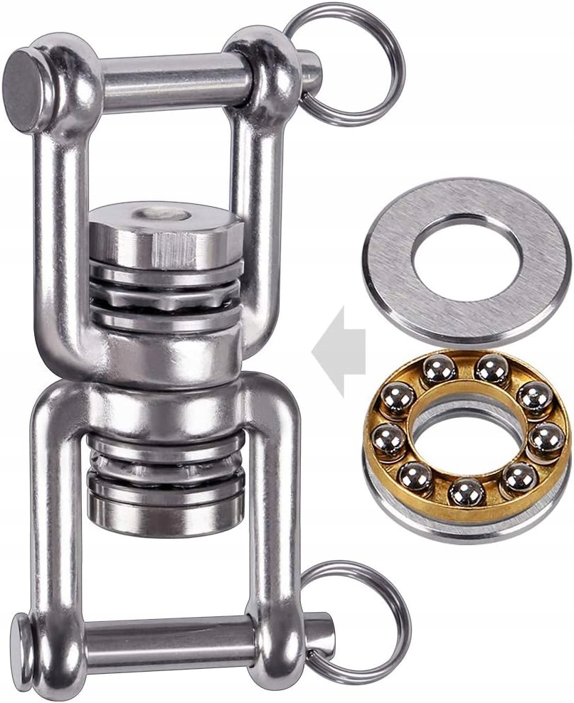 Otočný Obratlík S 2 Kuličkovými Ložisky 360° Hák Na Houpačku Do Zahrady