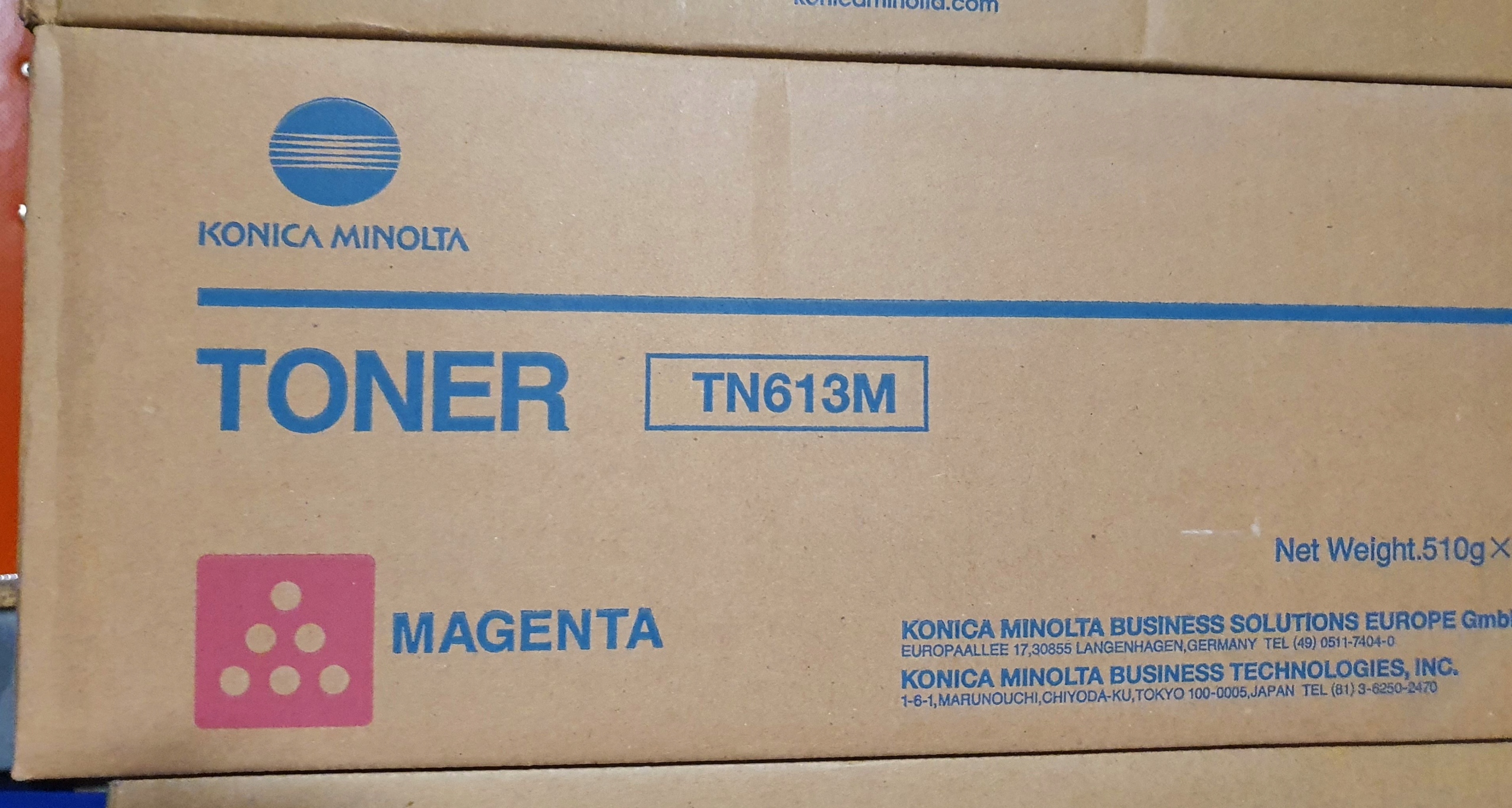 Toner Konica Minolta Tn 613 Magenta Originál A0TM350 pro Bh C452