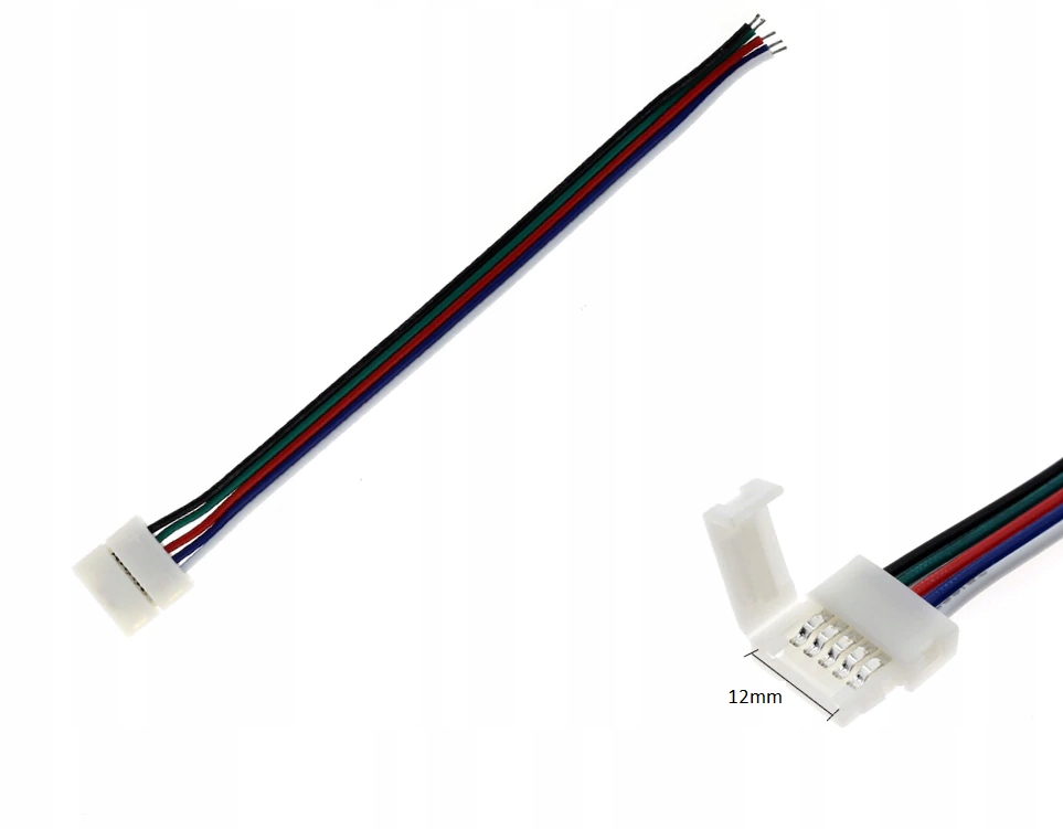 ZŁĄCZKA ŁĄCZNIK TAŚMA LED RGBW 5PIN 12mm Kod producenta ZŁĄCZKA PRZEWÓD RGBW 5PIN 12mm