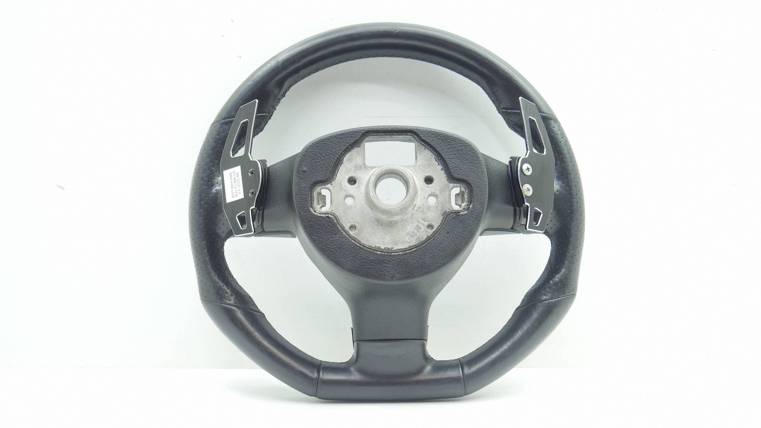 steering wheel, leather with shifting VW GOLF V GTI 1K0419091BF