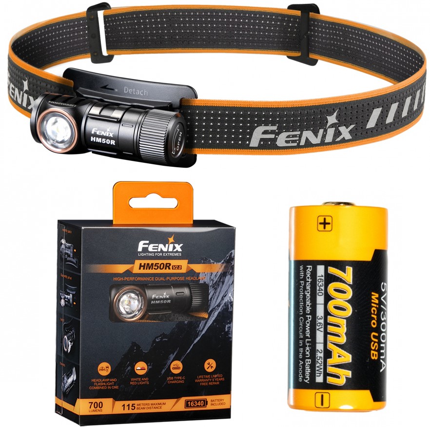 FENIX светодиодный фонарик HM50R V2. 0 USB-C