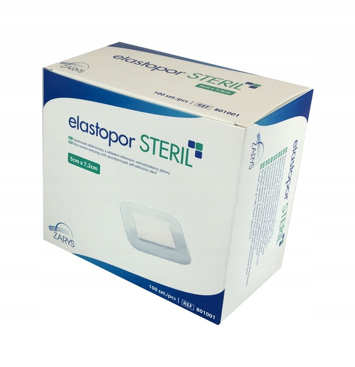 

Elastopor Steril opatrunek jałowy 5x7,2cm 100szt