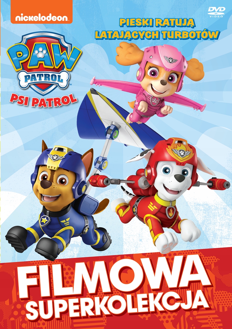 

Psi Patrol Pieski Ratują Latających Turbotów DVD