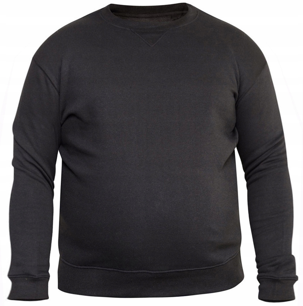 D555 svetr pánský Sweat nadměrná velikost 4XL černá