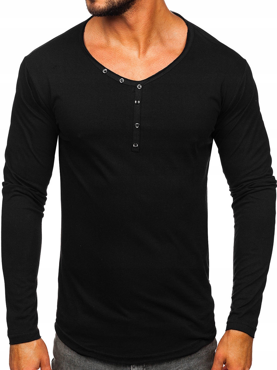 

Longsleeve Męski Gładki Czarny 5059A Rozmiar_m
