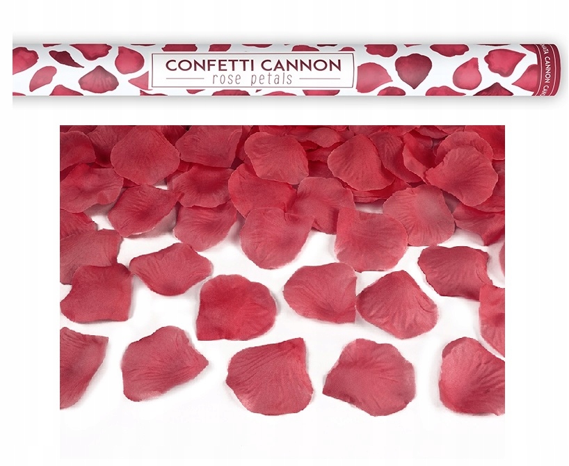 

Wystrzałowe konfetti płatki róż serca na Ślub 8m