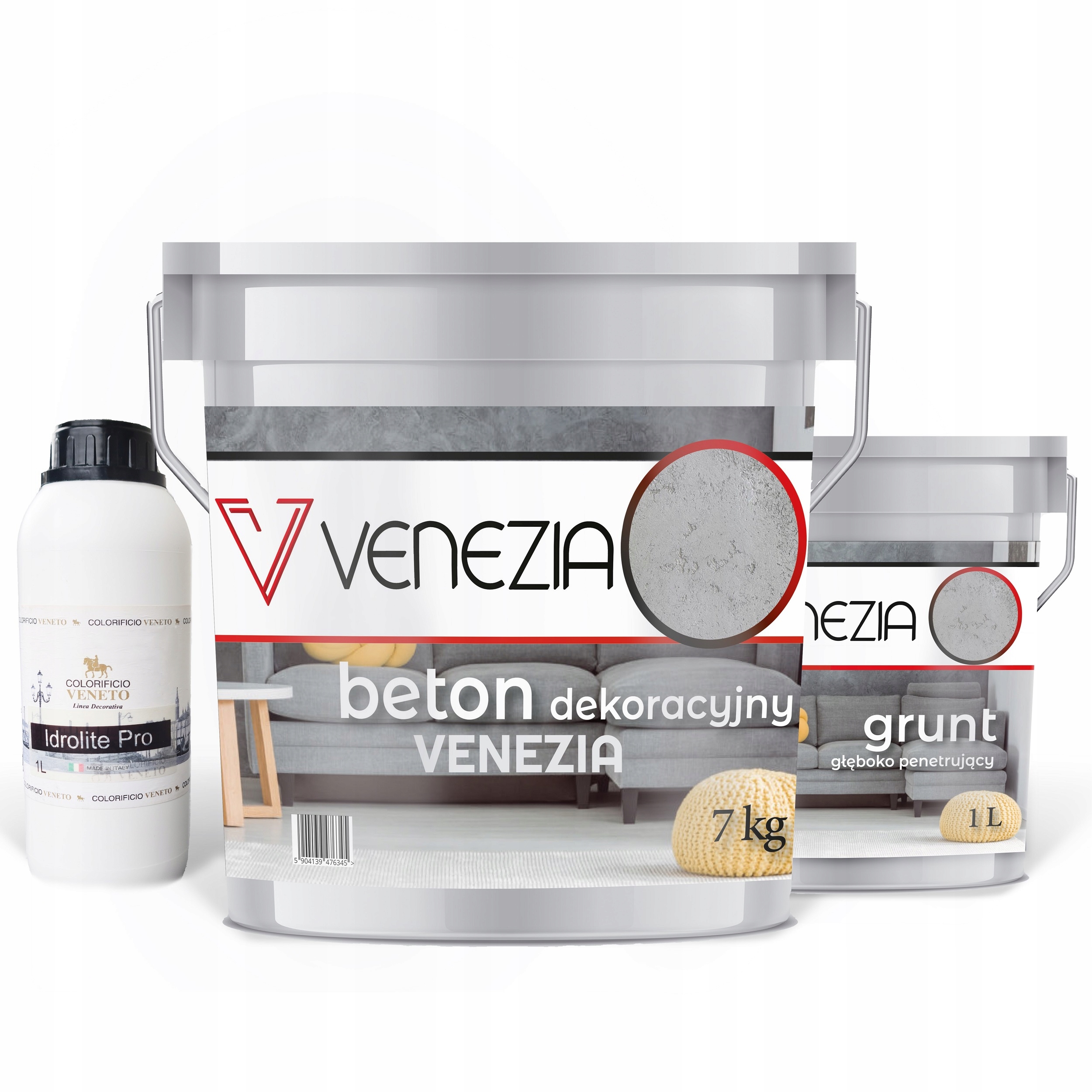 Vonkajší Architektonický Betón Talianska Omietka 7 m2 Sada Vvenezia