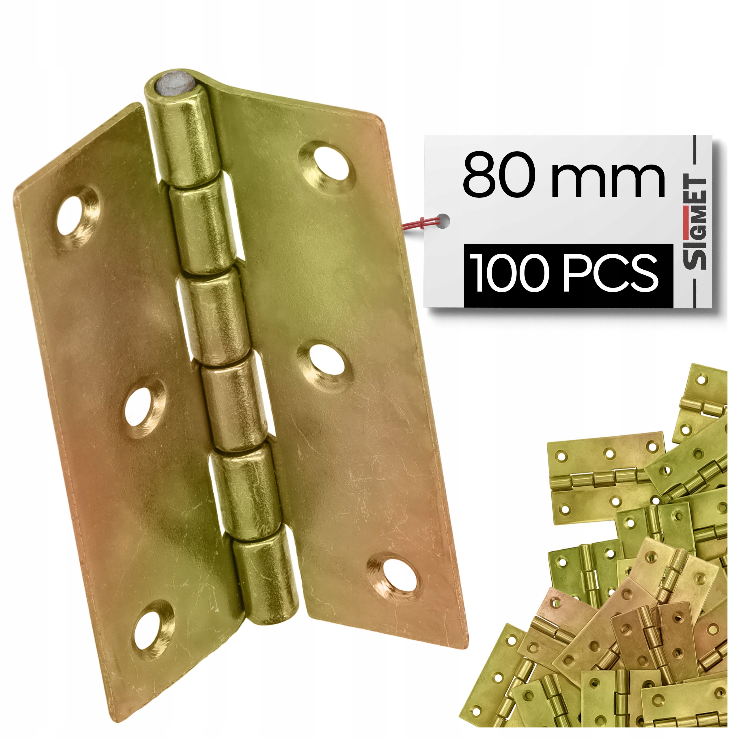 100 x Nábytkový splétaný závěs 80 x 45 mm ocel pozink skříňky, dveře, nábytek