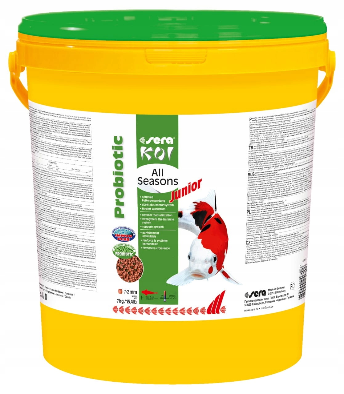 Krmivo pre koi ryby Sera 7kg náhradný obal
