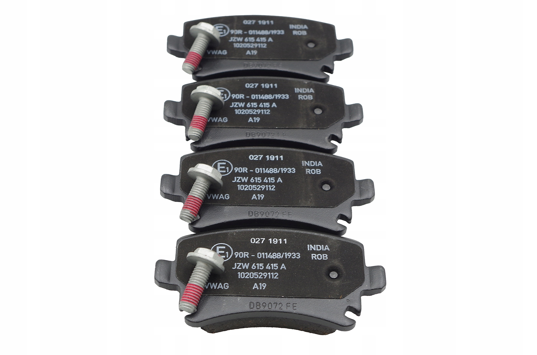 ECONOMY klocki hamulcowe VW OE JZW698451D Strona zabudowy tył