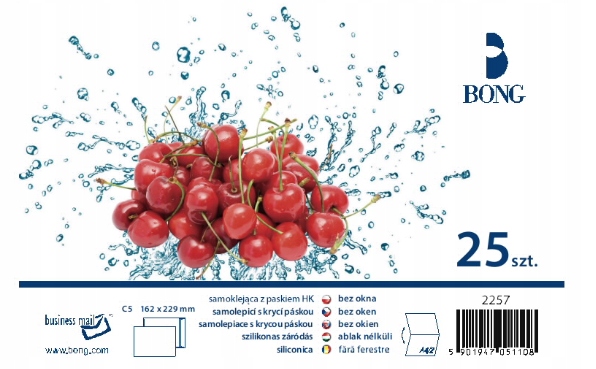 

Koperty samoklejące z paskiem C5 Hk białe