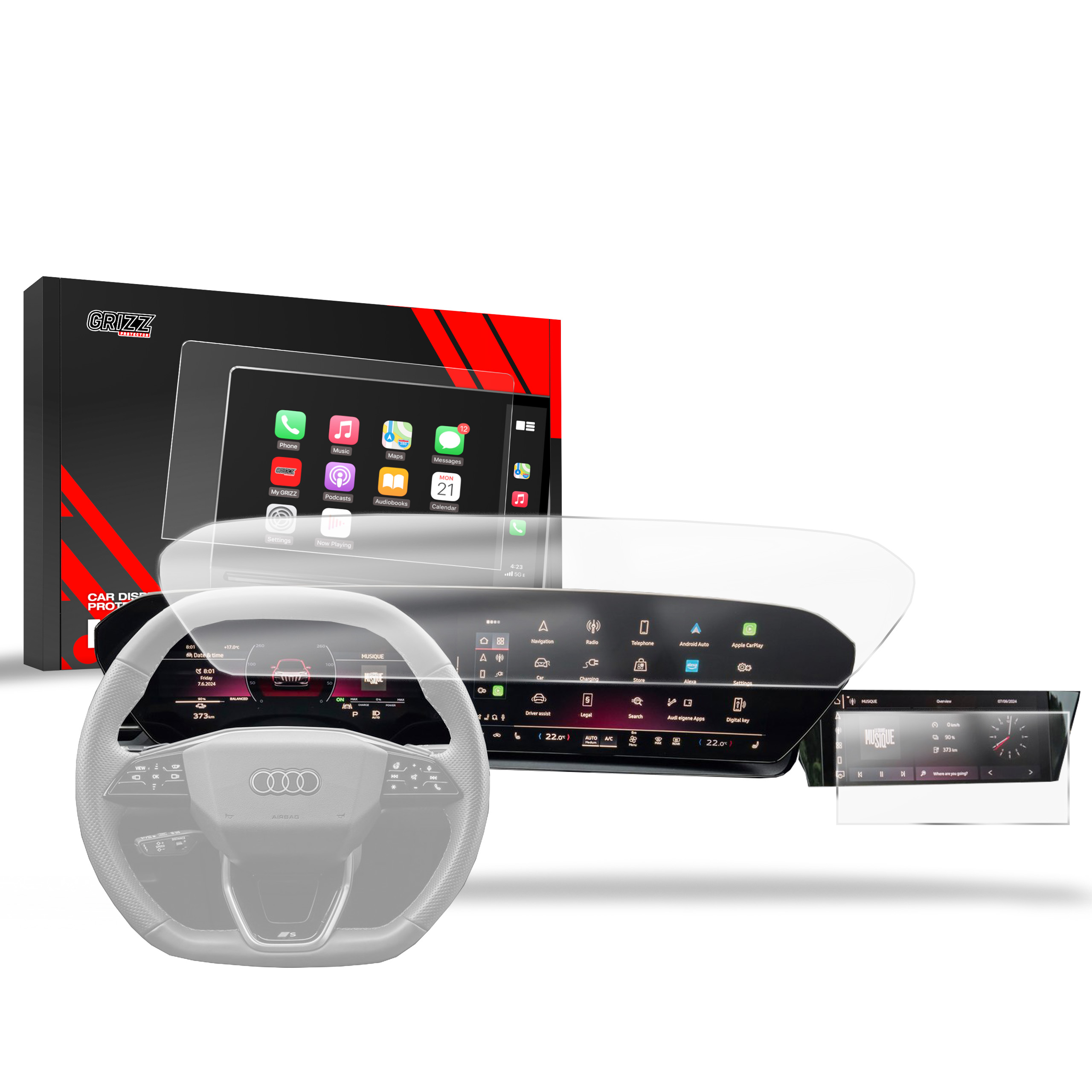 2w1 Folia Antyodciskowa do Audi Q6 e-tron (2024-2025)