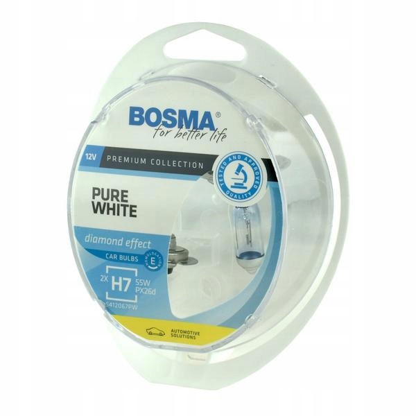 

Bosma Żarówki H7 Pure White 12V 55W PX26D E4