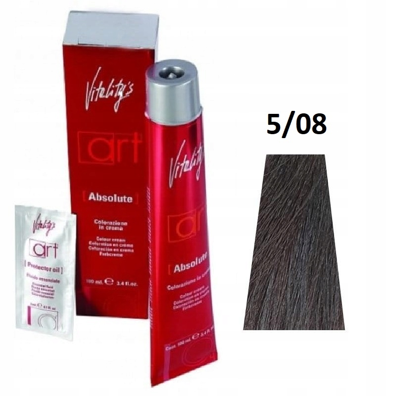 

Profesjonalna farba do włosów Vitalitys 5/08