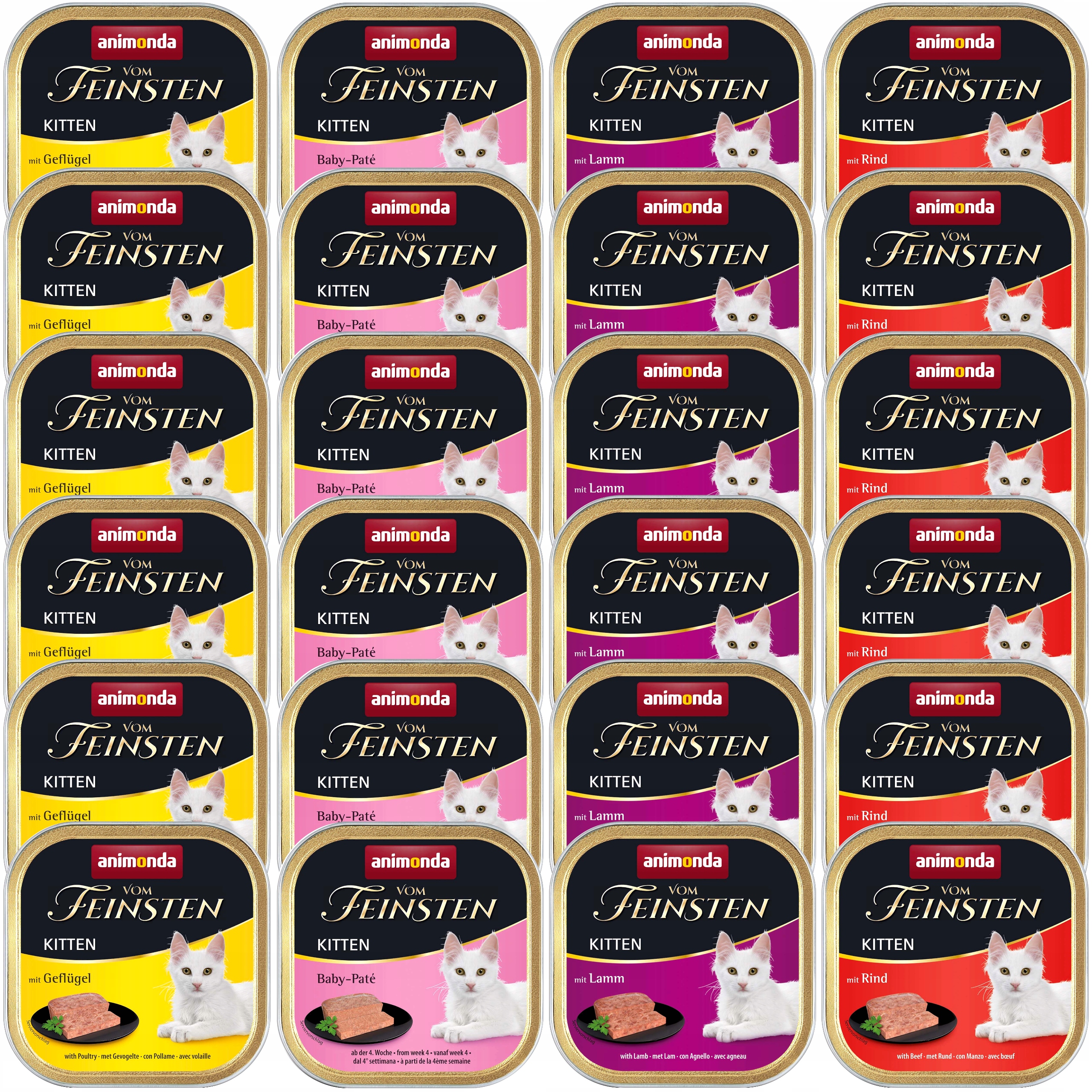 Levně Animonda Vom Feinsten Kitten vlhké krmivo pro koťata MIX Chutí 24x100 g