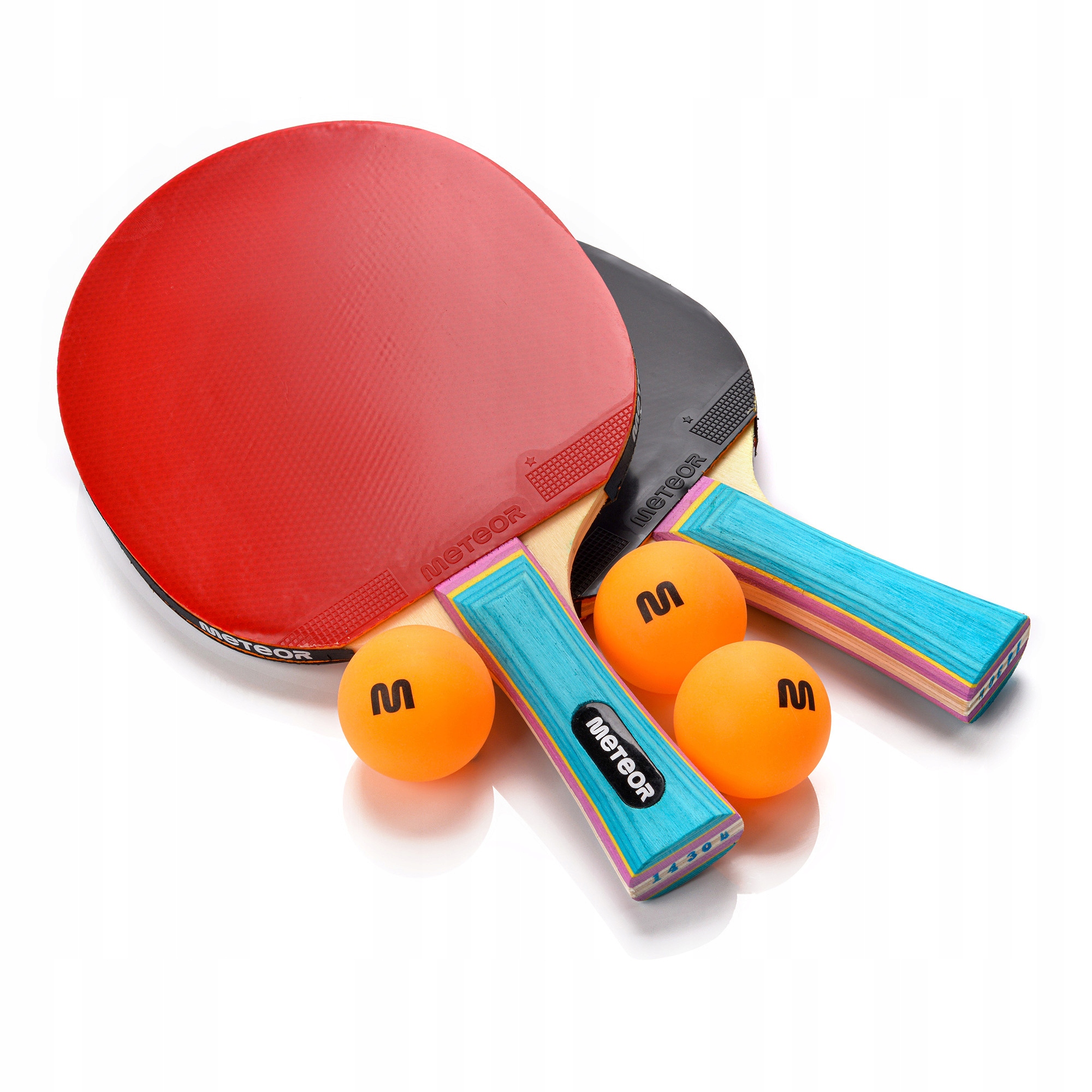 Zestaw rakietka do tenisa stołowego 2x rakietki do ping ponga 3 piłeczki