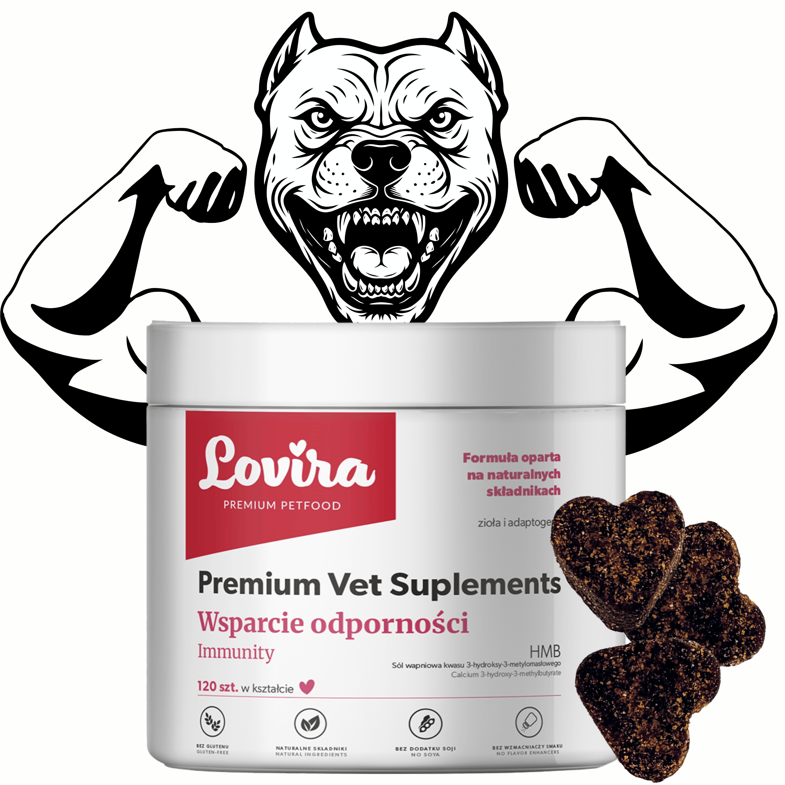 Levně Doplňky Pro Psa Na Imunitu 120 příchutí Živiny Játra