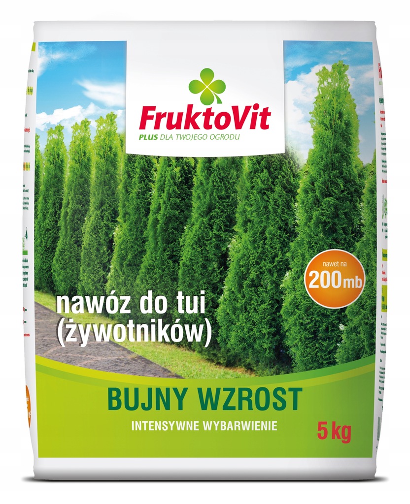 Nawóz Do Tui Żywotników 15 Kg Tuje Fruktovit