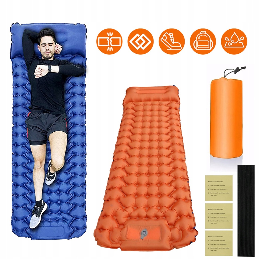 Turistická Podložka S Samonafukovací Nožní Pumpou Pro Děti A Pláž
