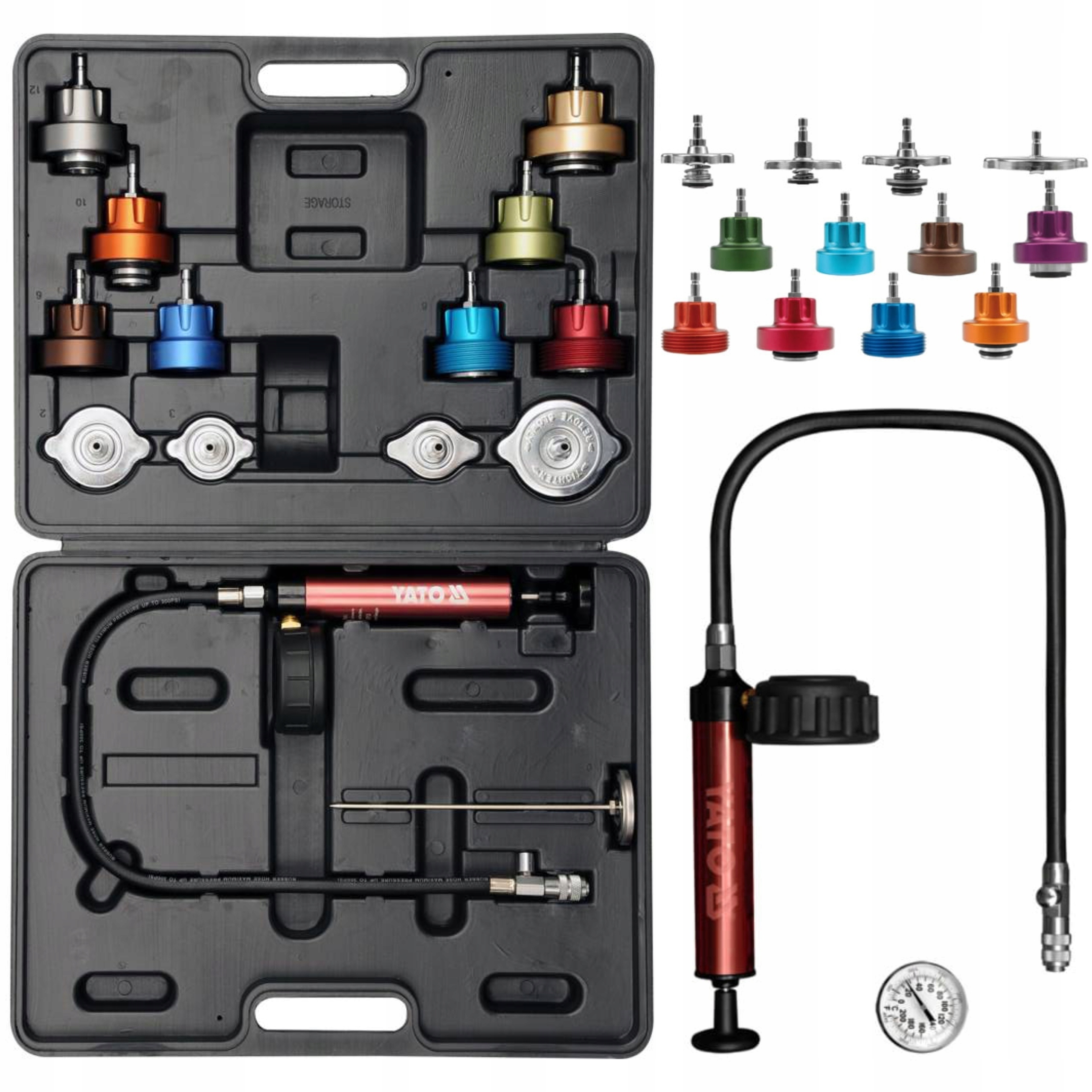 YATO ZESTAW DIAGNOSTYCZNY DO CHŁODNIC ZESTAW 14el