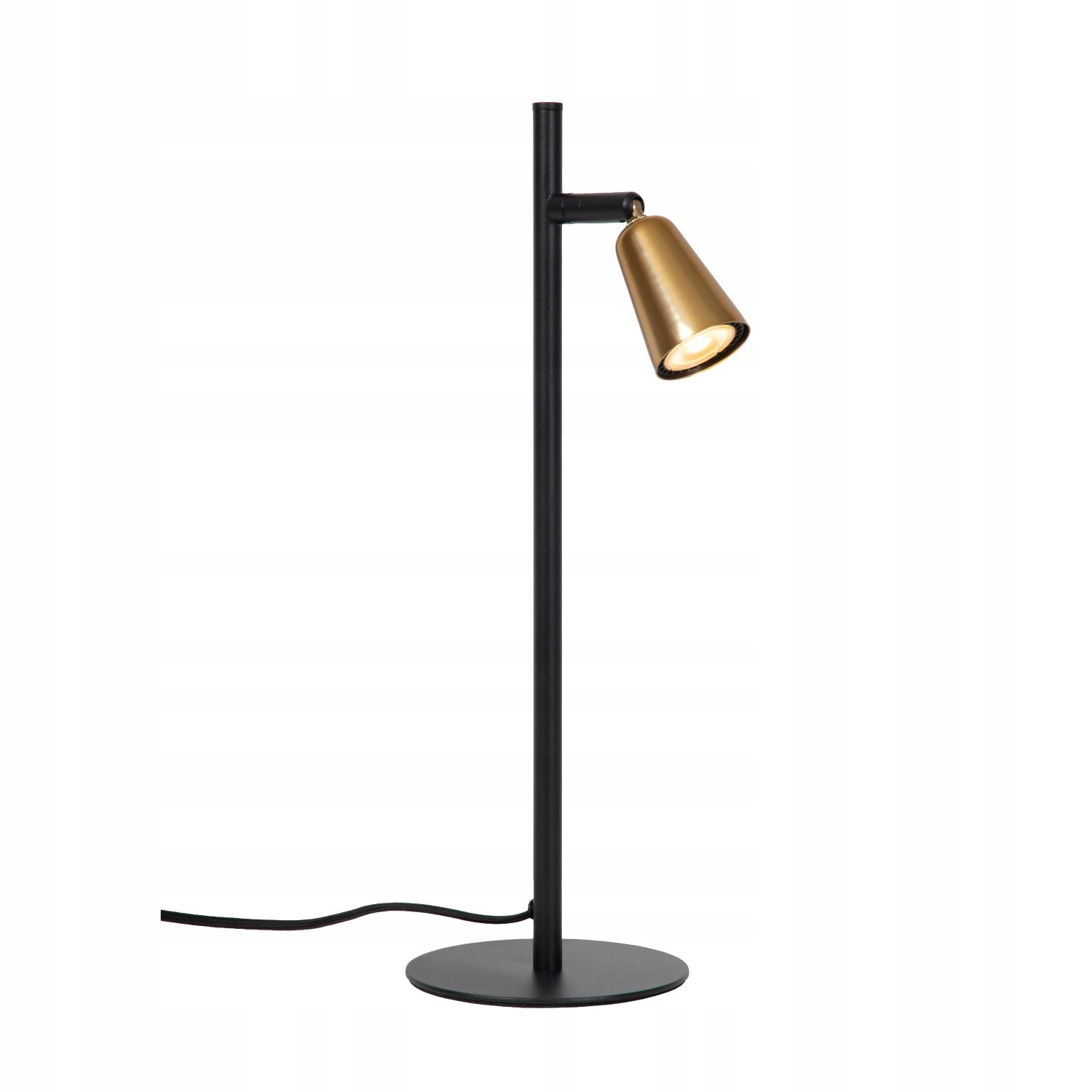 Lucide Tiana industriální šampaňsko-černá stolní lampa 1xGU10