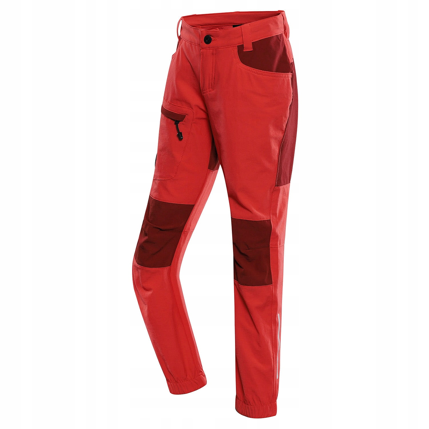 Alpine Pro Dziecięce spodnie trekkingowe softshell Akano malinowy 140-146