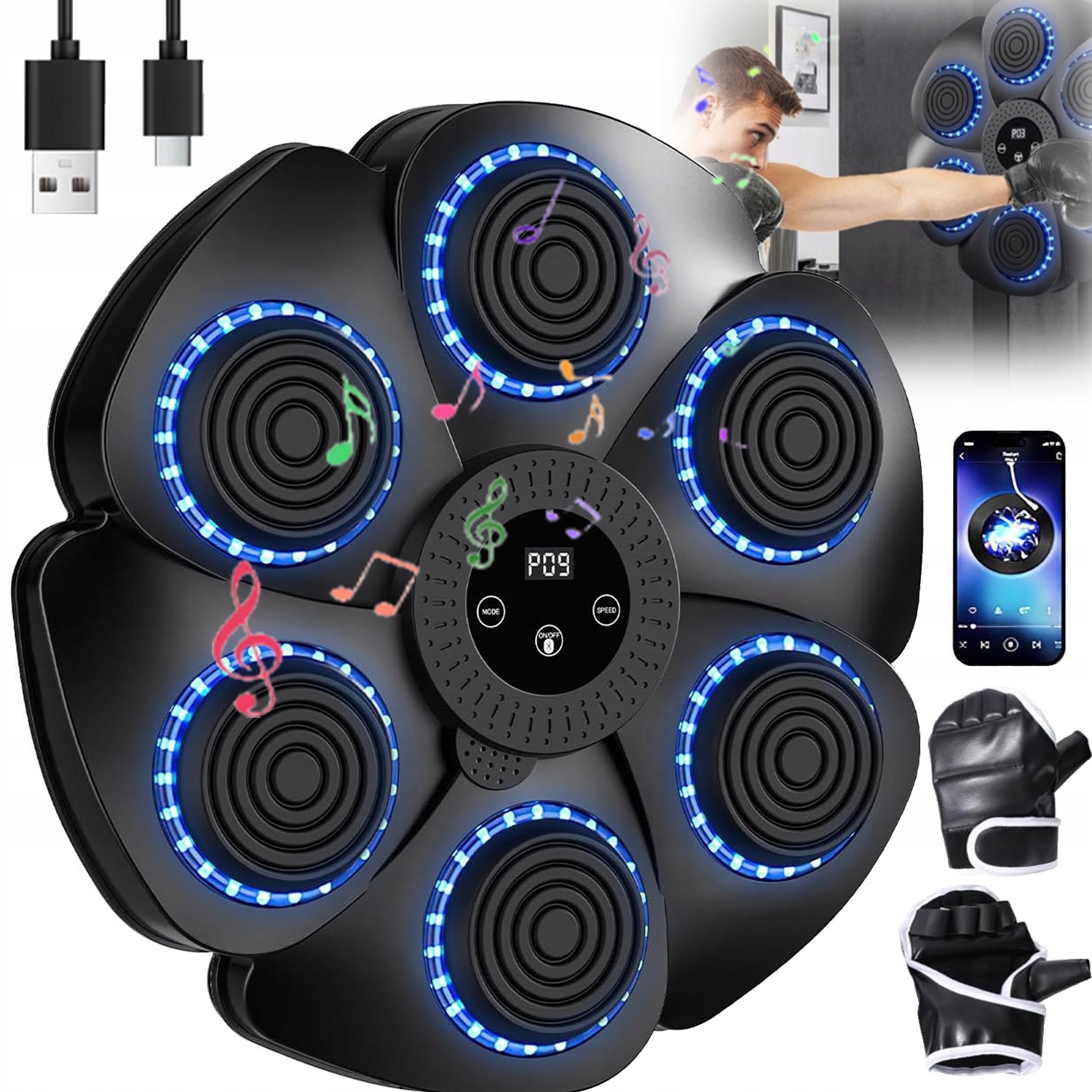Bluetooth Boxovací Stroj S 18 Rychlostními Režimy A Silnými Lepicími Páskami