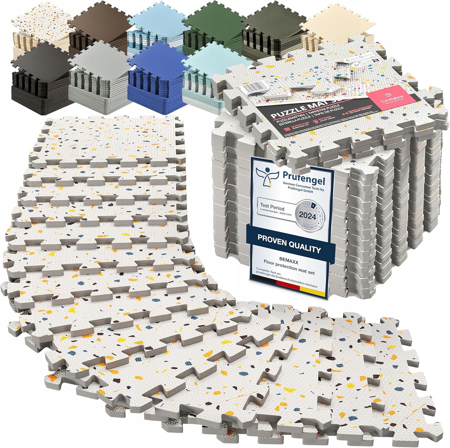 Ochranné rohože z pěnového Puzzle , 18 kusů